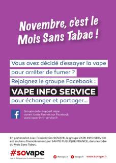 Vape Info, un groupe d'entraide à l'arrêt tabac sur Facebook 